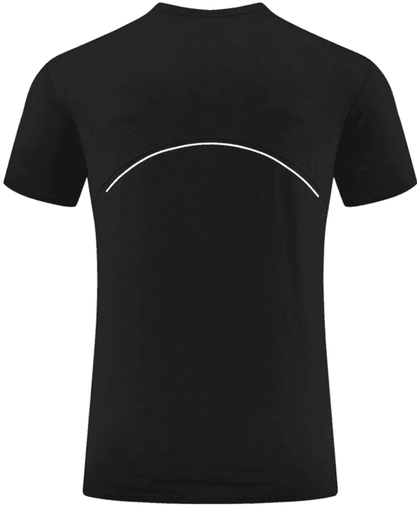 Black Mens Training Short Sleeve Shirt - Image 3